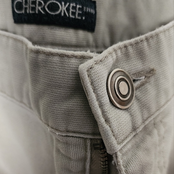 Cherokee Men's Khaki Flat Front Carpenter Shorts      Sz 44 - Picture 4 of 9